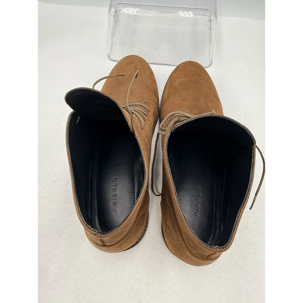 Nisolo Everyday Chukka Boots‎ Mens 10 Tobacco Leather Casual Business